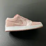 【DT】【DQ8396-600】Air Jordan 1 low "pink velvet"
