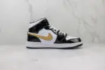 【DT】【852542-007】Aj1Mid black and white gold